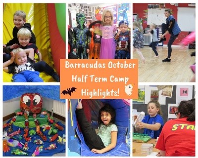 Great highlights from Barracudas October half term camp 2019