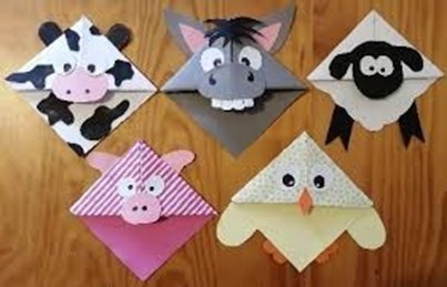 Farmyard friends corner bookmark