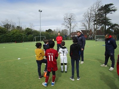 Palace for Life football camp at Barracudas Hayes