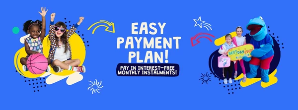 Interest free monthly activity camp payment option